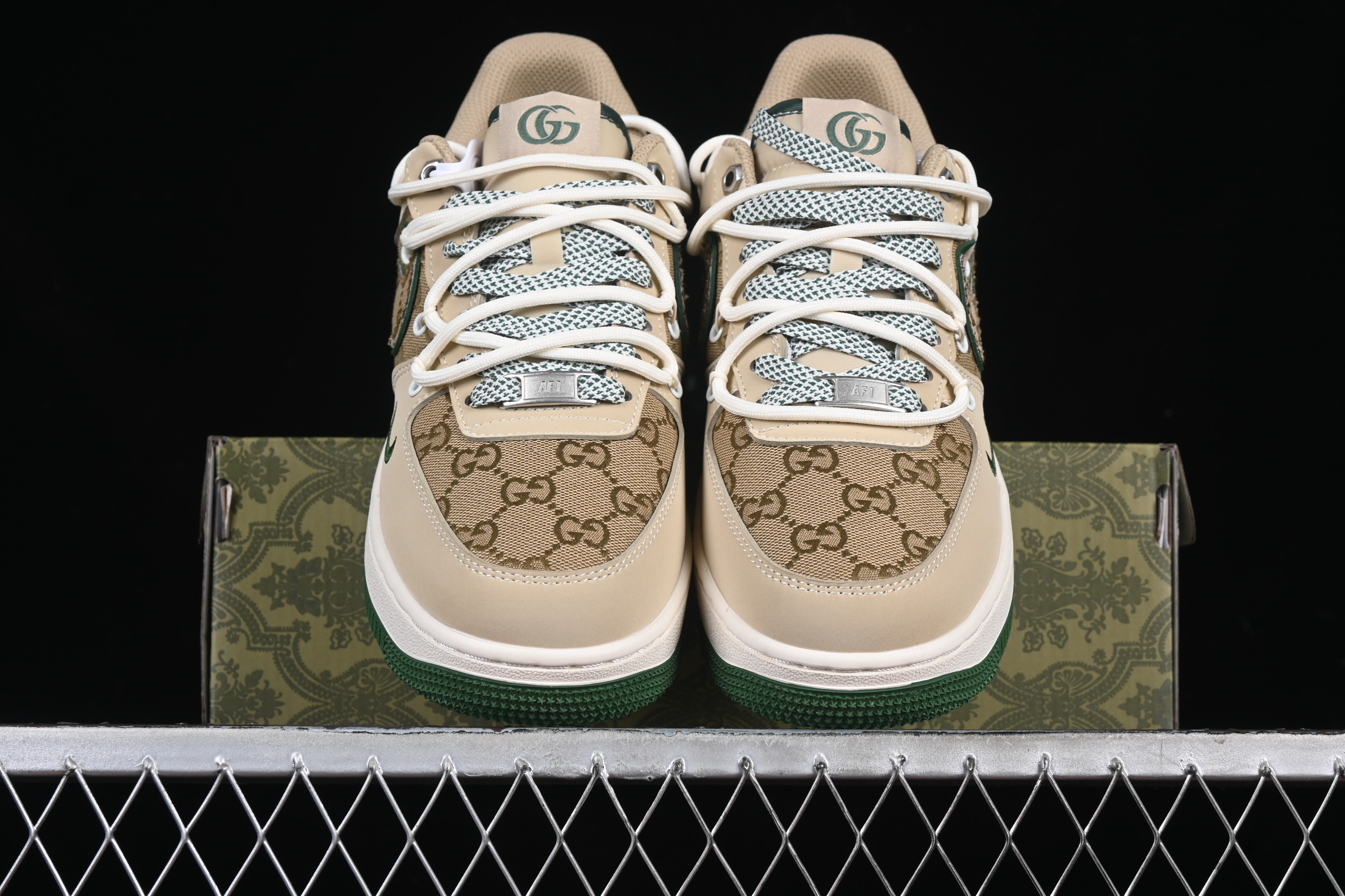 Nk Air Force 1'07 Low Gucci Collaboration Natural Color Drawstring SJ1198-102 36-45