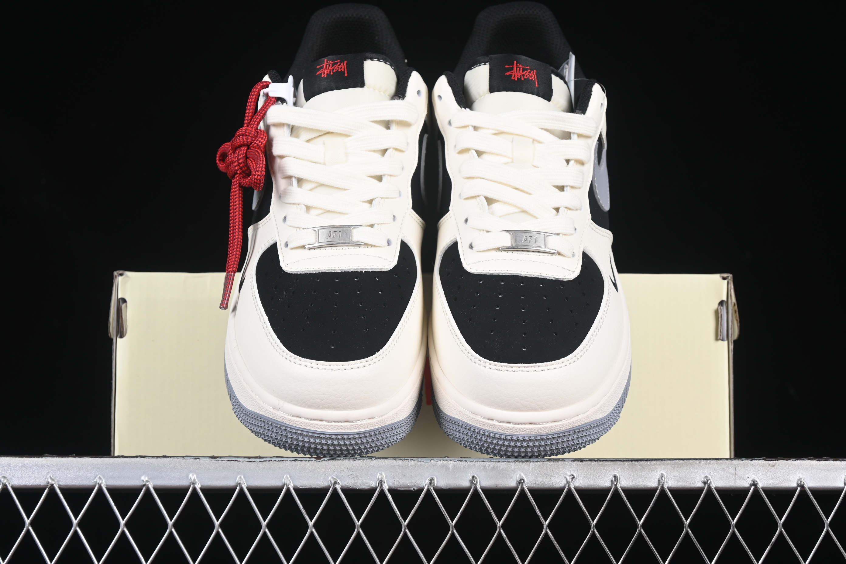Nk Air Force 1'07 Low Stussy collaboration Beige Grey base XZ6188-766 36-45