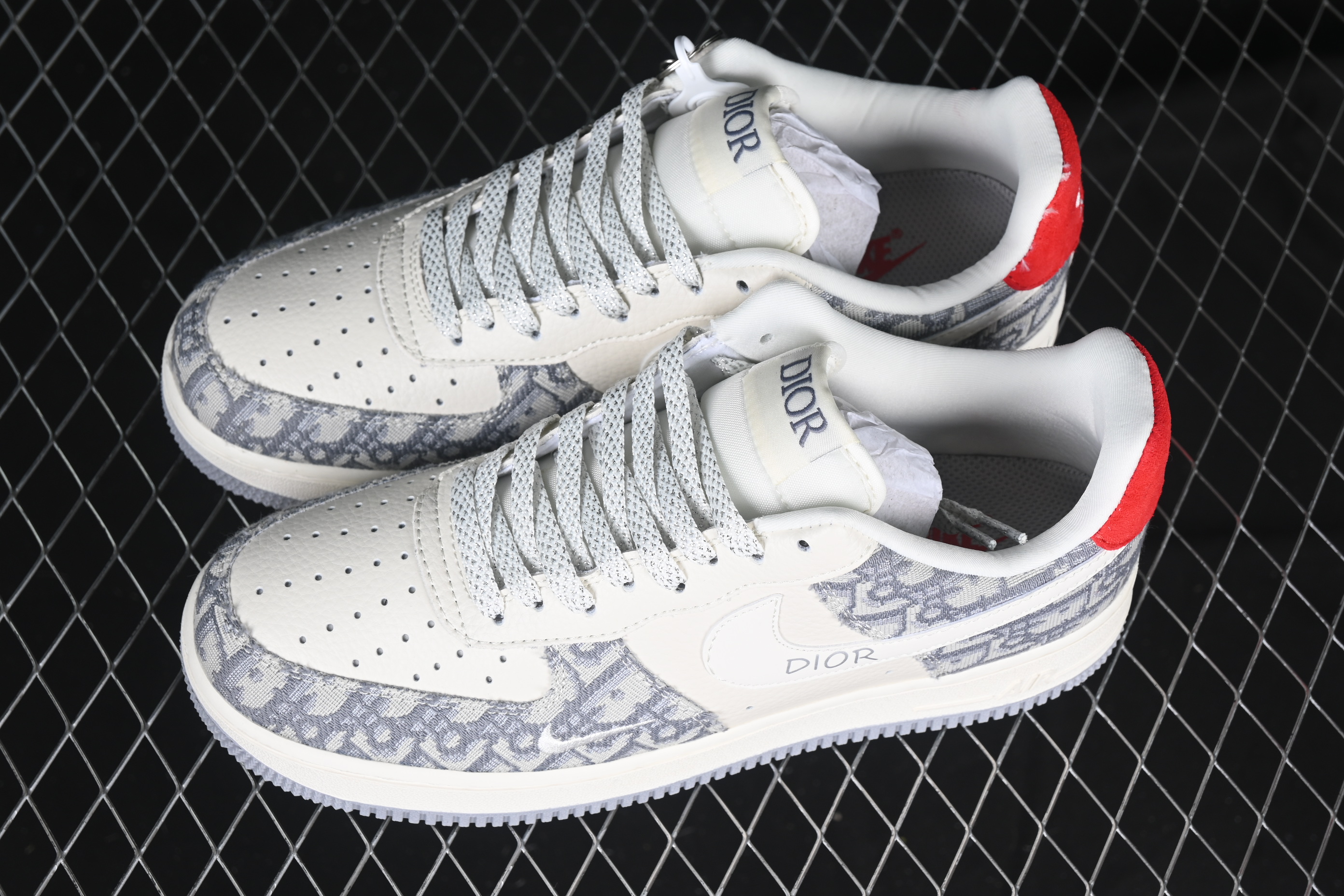 Nk Air Force 1'07 Low Dior Collaboration - Grey Pattern DF0188-021 36-45