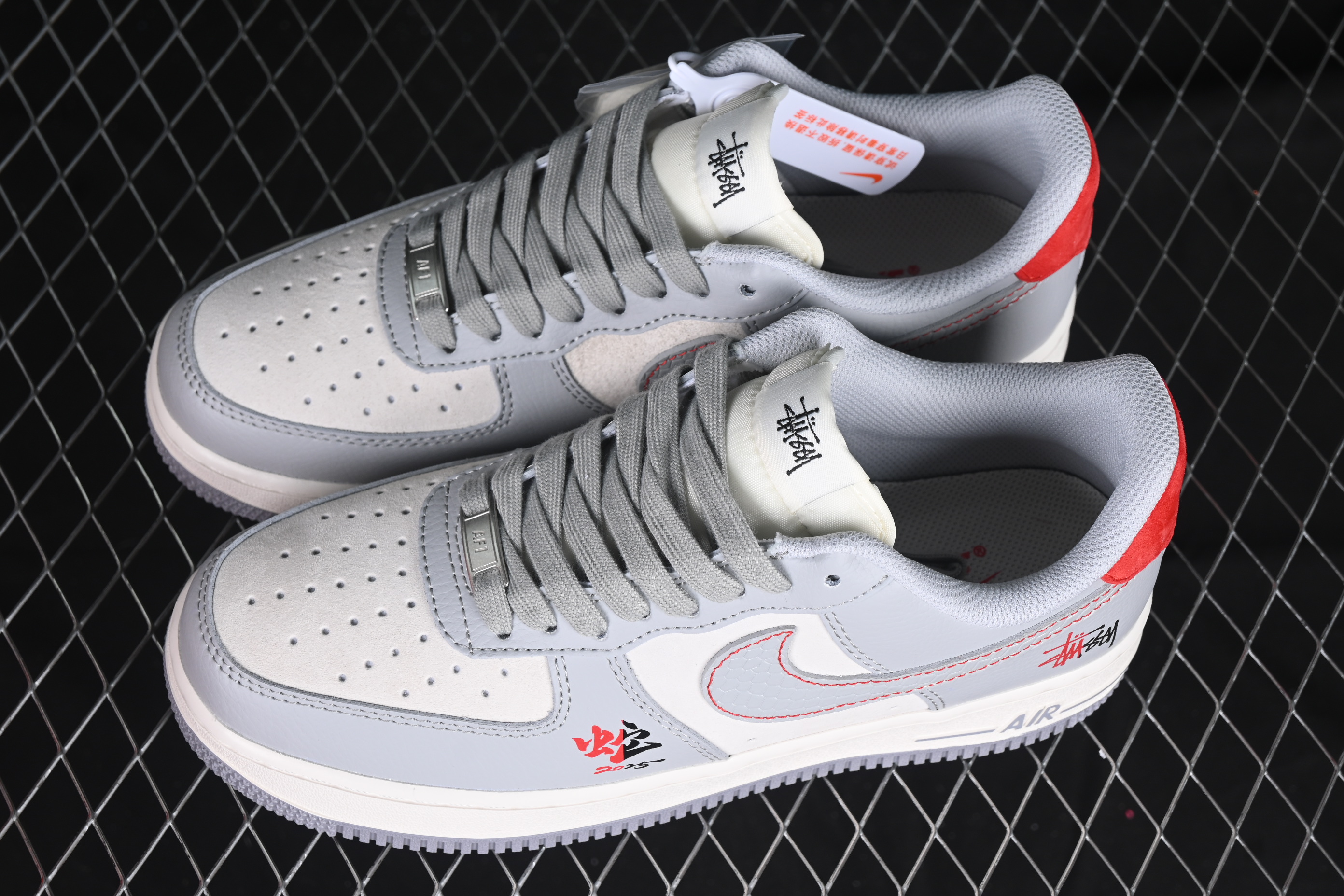 Nk Air Force 1'07 Low Stussy collaboration Gray Snake DM6688-027 36-45