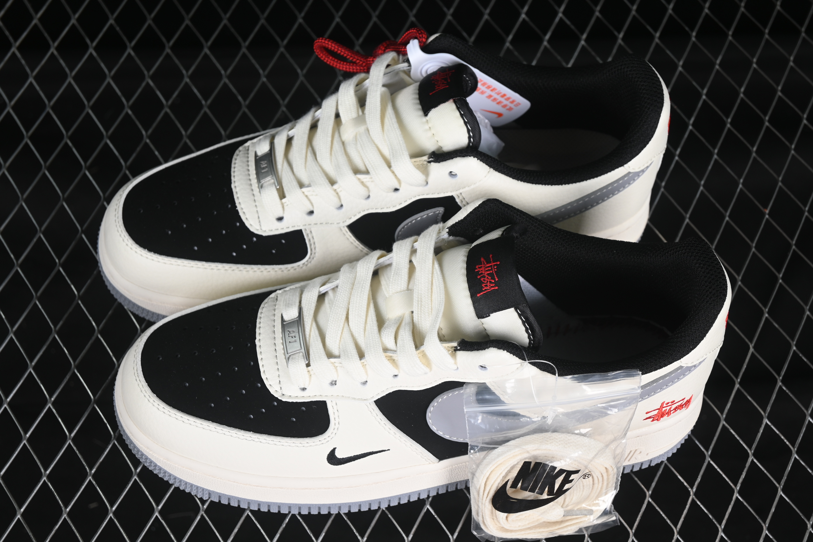 Nk Air Force 1'07 Low Stussy collaboration Beige Grey base XZ6188-766 36-45