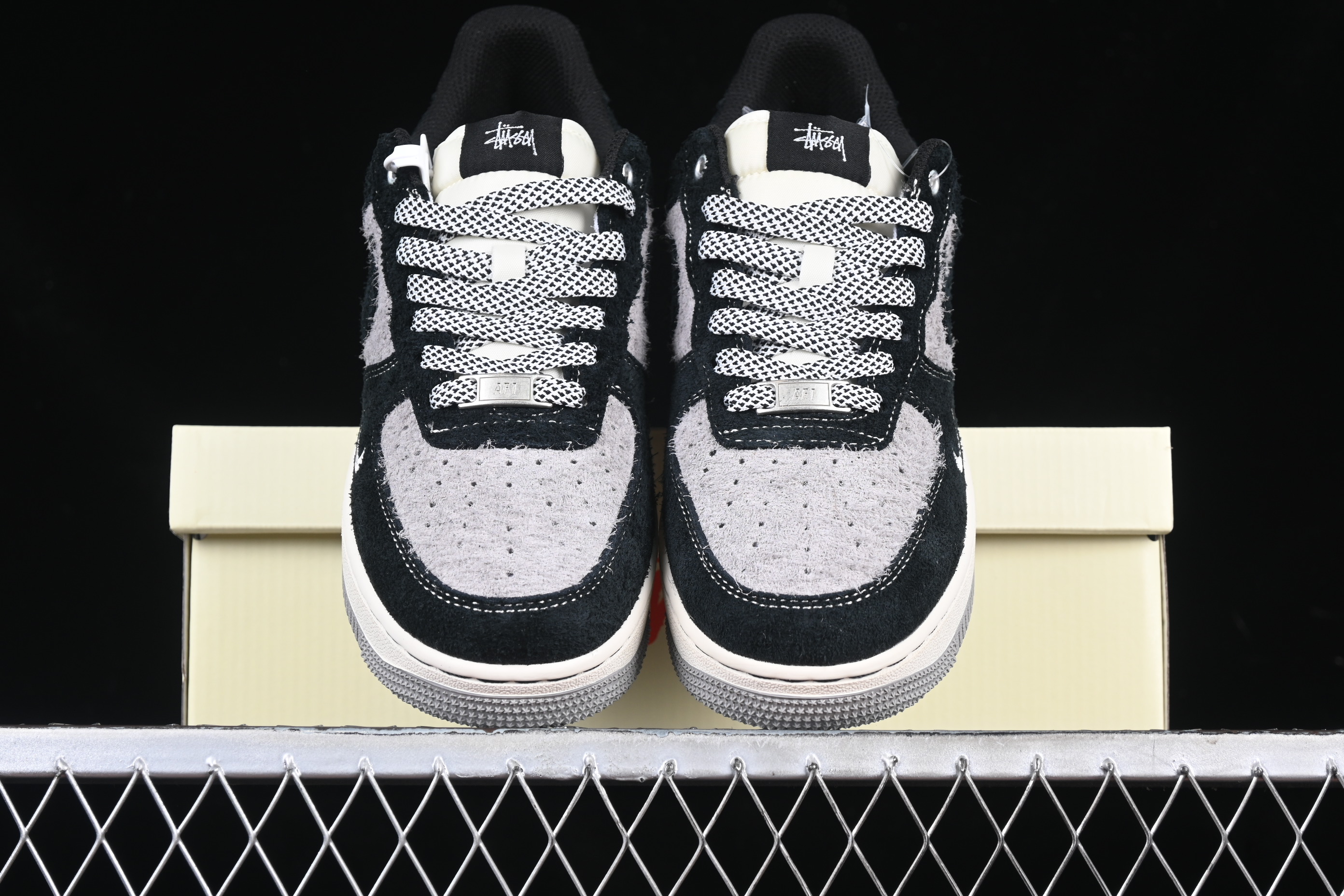 Nk Air Force 1'07 Low Black and gray dual-color base SJ6698-017 36-45