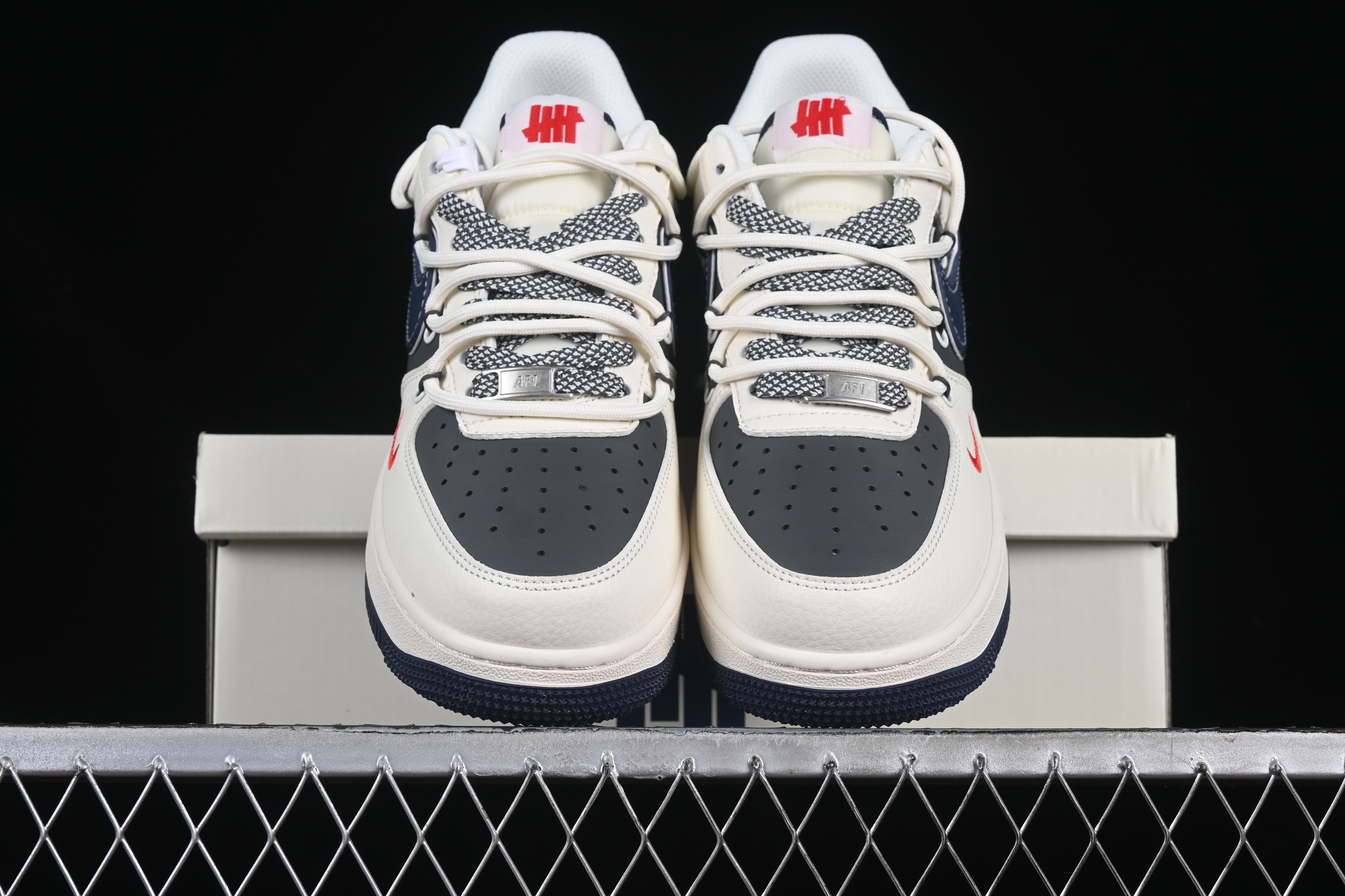 Nk Air Force 1'07 Low UN collaboration off-white blue bottom drawstring SJ1198-103 36-45