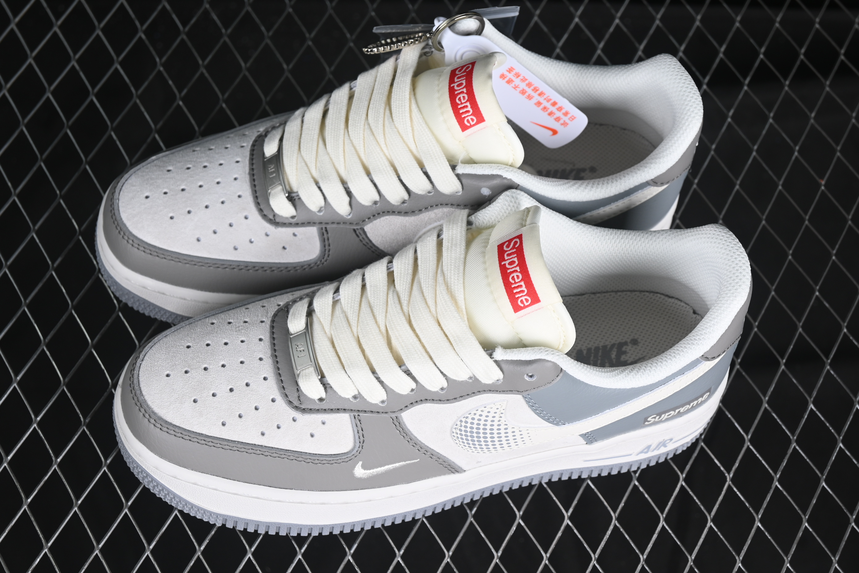 Nk Air Force 1'07 Low Supreme Collaboration Polka Dot Hook DM6688-023 36-45