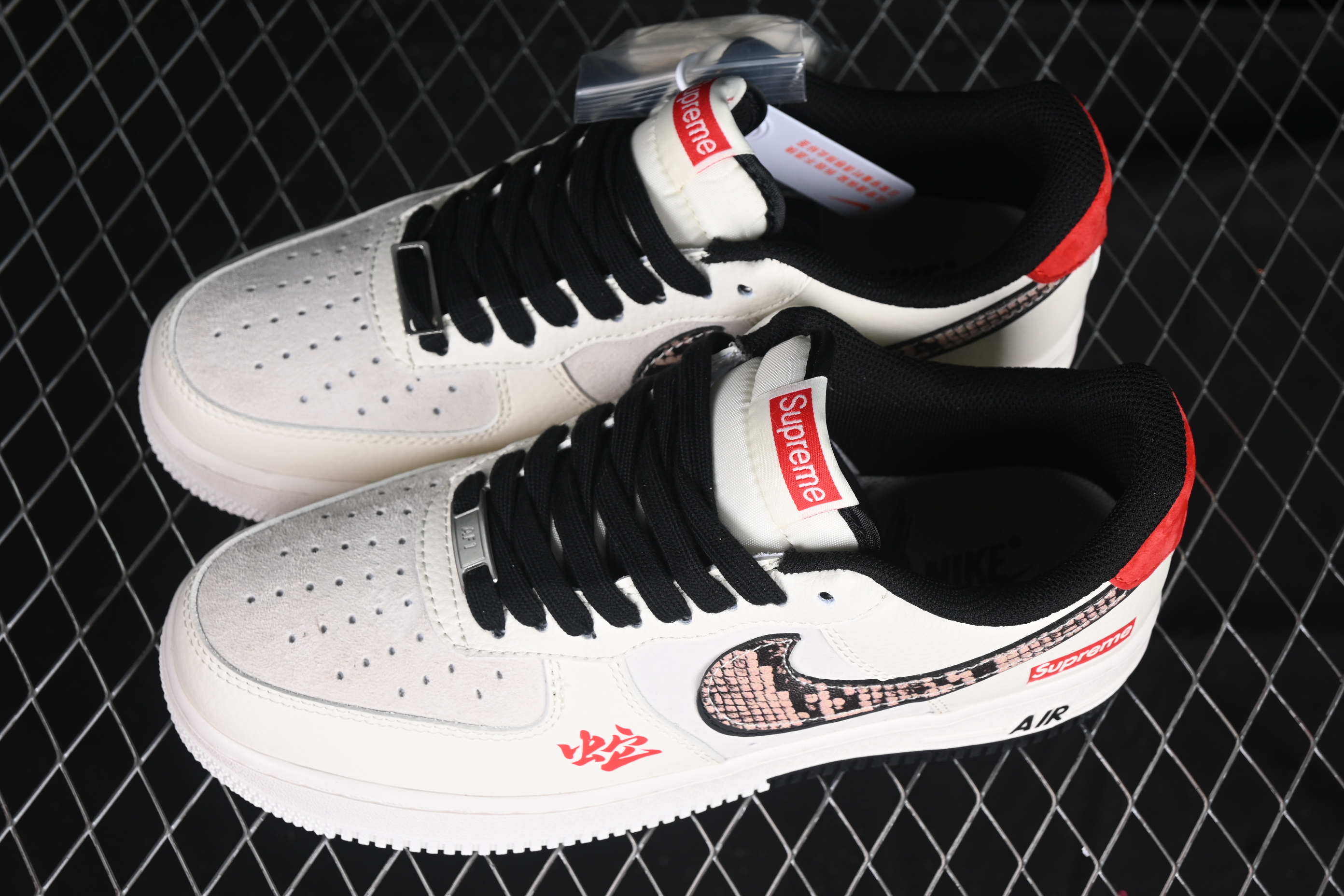 Nk Air Force 1'07 Low Sup Python Pattern Double Hook DM6688-026 36-45