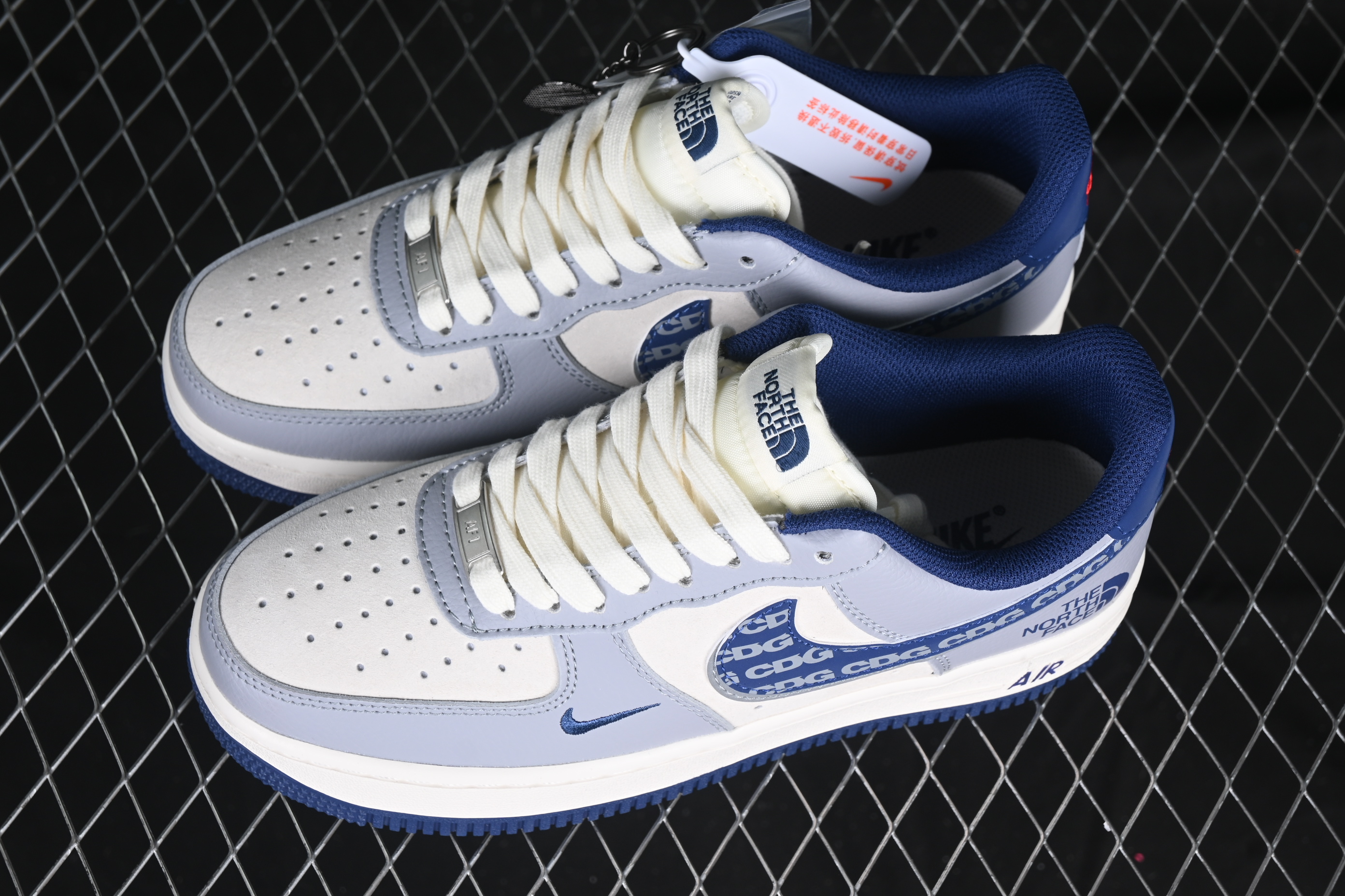 Nk Air Force 1'07 Low North Side Collaboration CDG Blue Double Hook DM6688-019 36-45