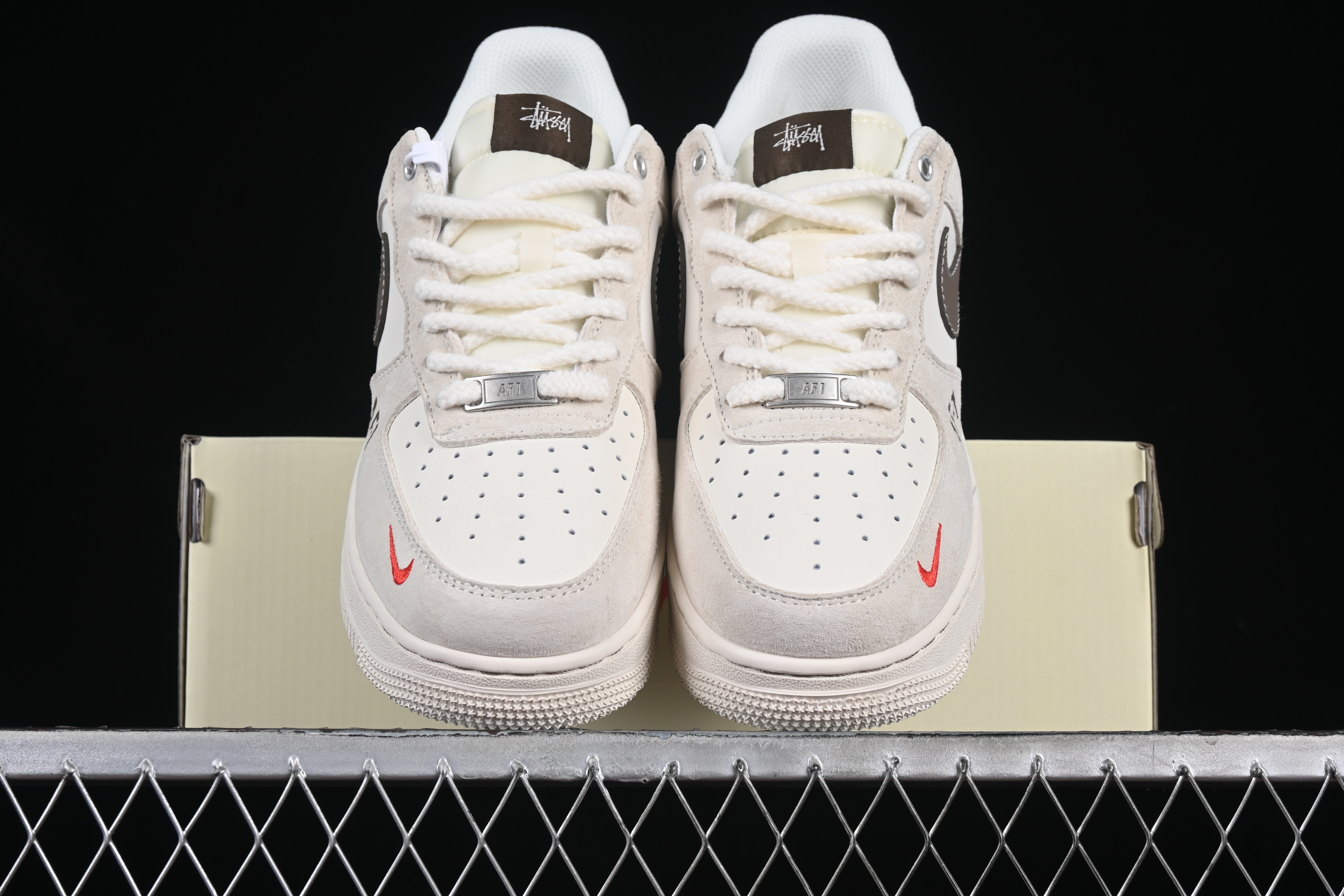 Nk Air Force 1'07 Low Stussy Collaboration Double-layered Rice light Zongzi SJ6698-025 36-45