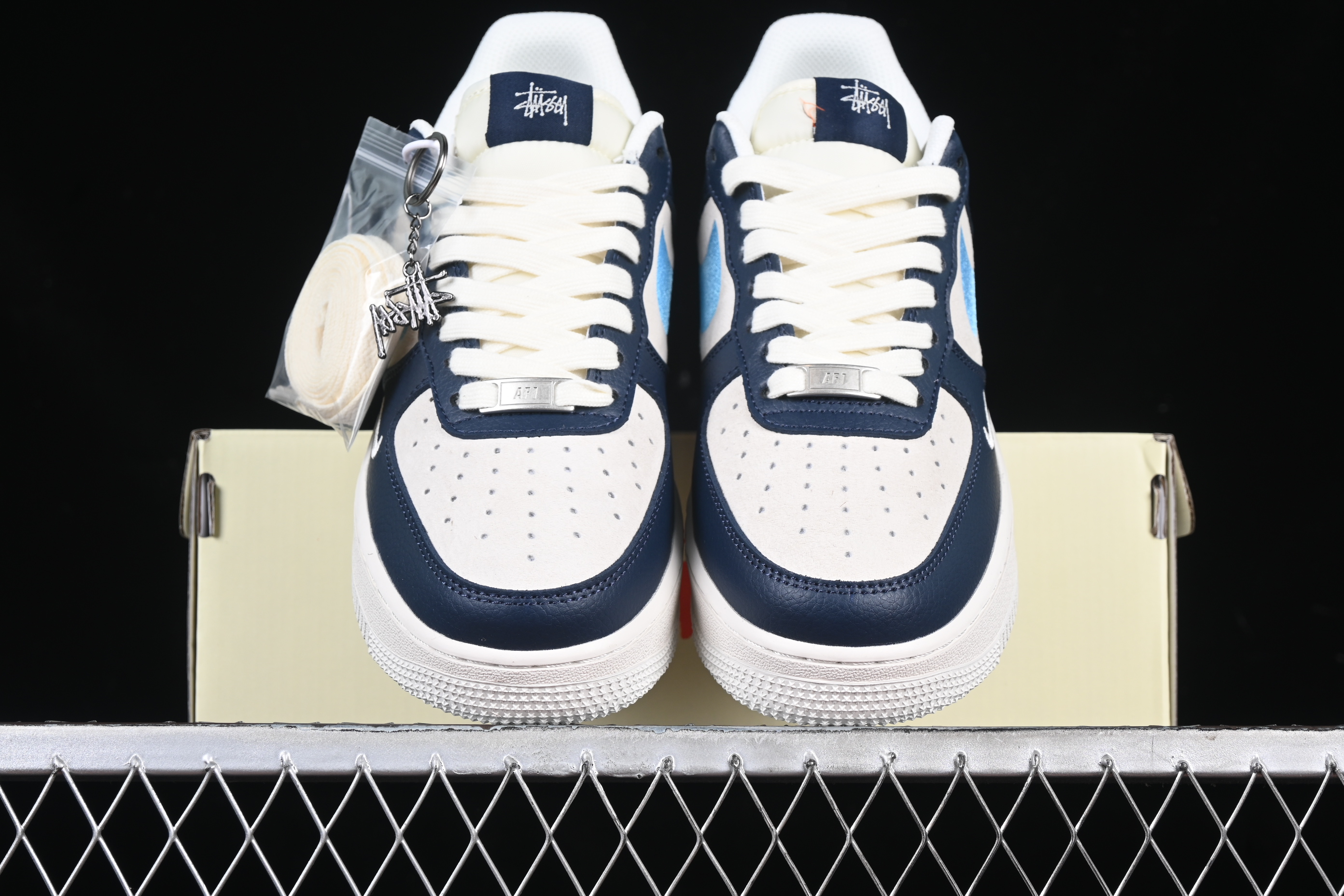 Nk Air Force 1'07 Low Stussy Collaboration Green Embroidered Hook DM6688-021 36-45