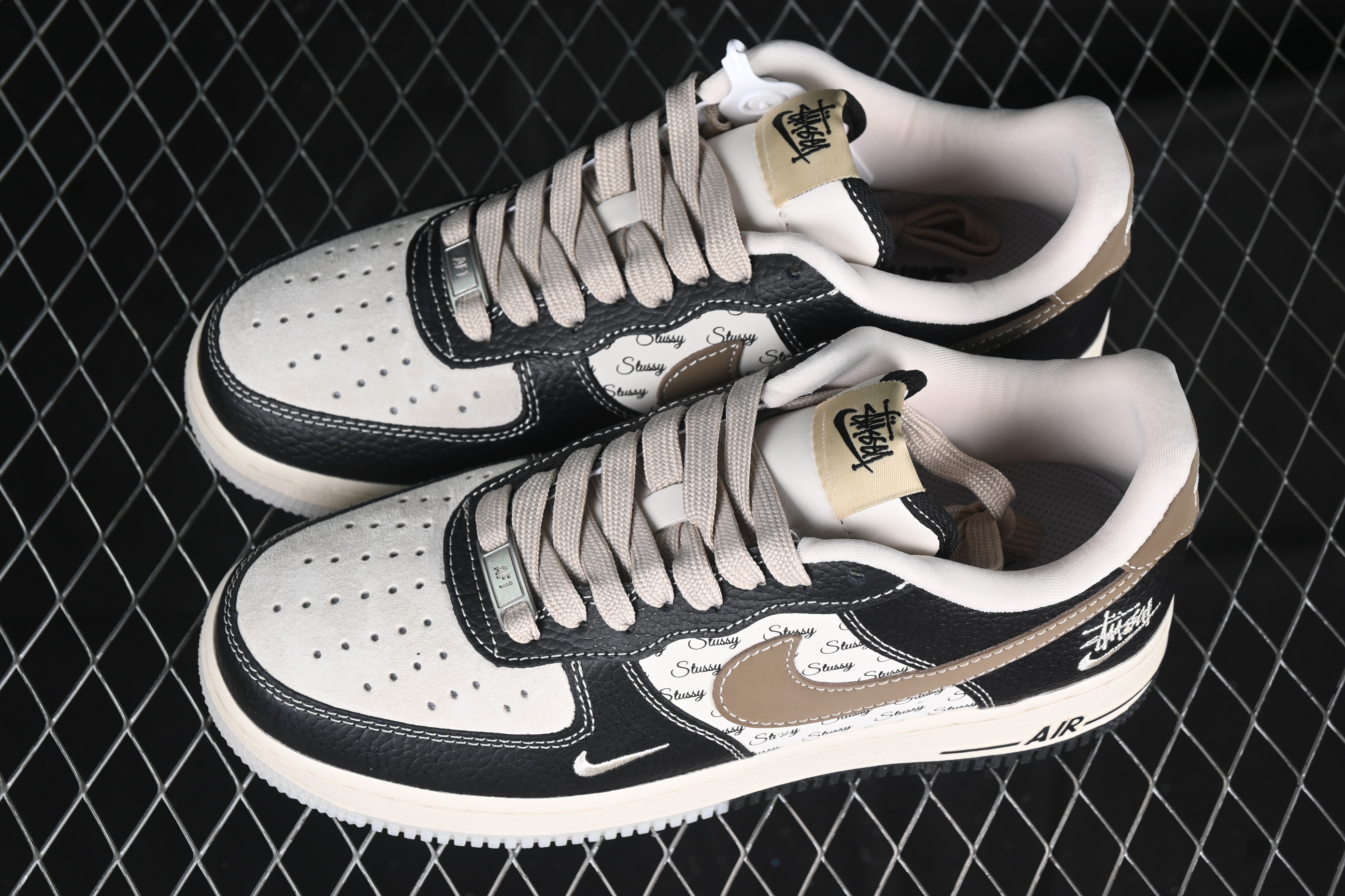Nk Air Force 1'07 Low Black Lychee Pattern Double base CH6336-519 36-45
