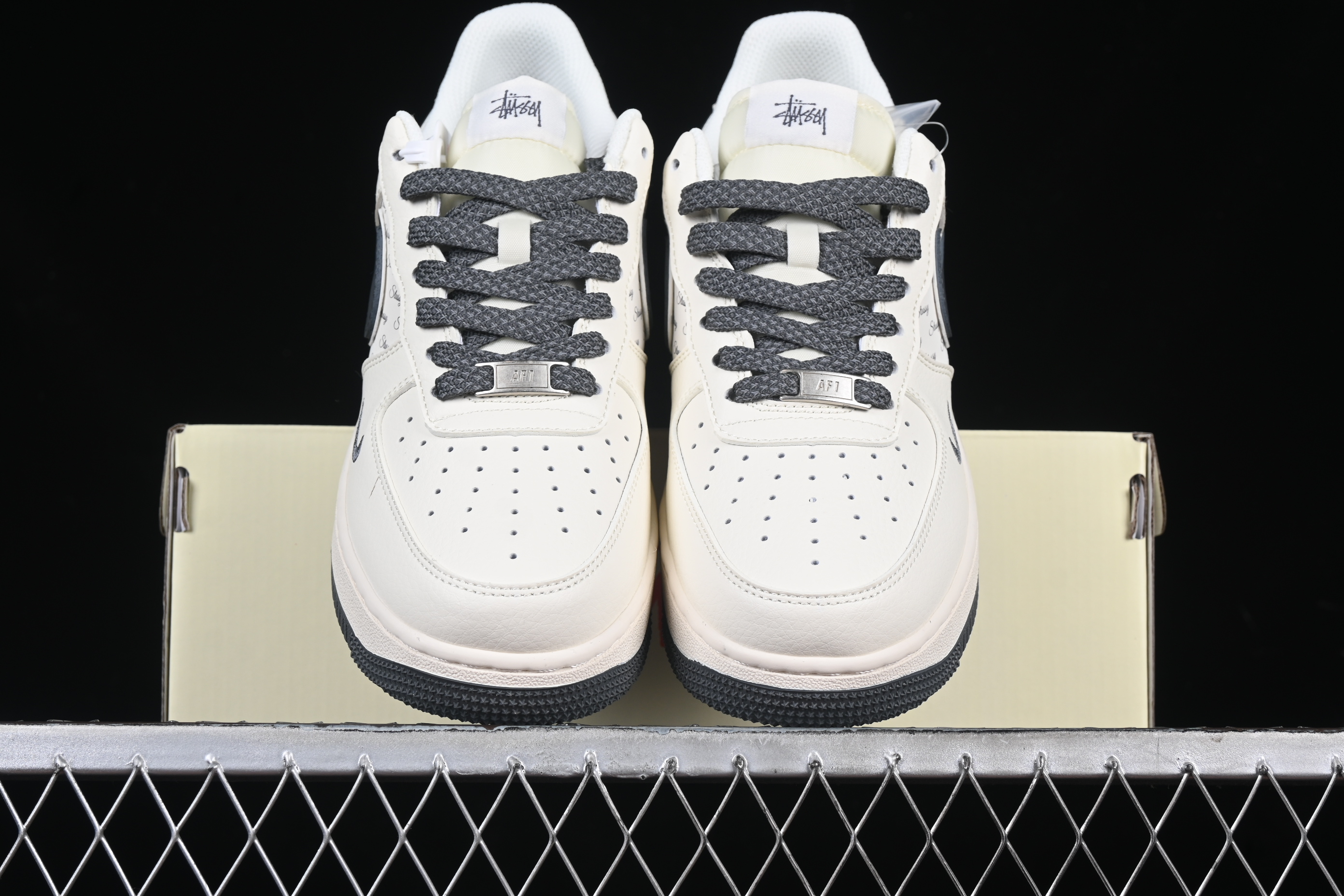 Nk Air Force 1'07 Low Stussy Collaboration - Gray English splicing XZ3328-536 36-45