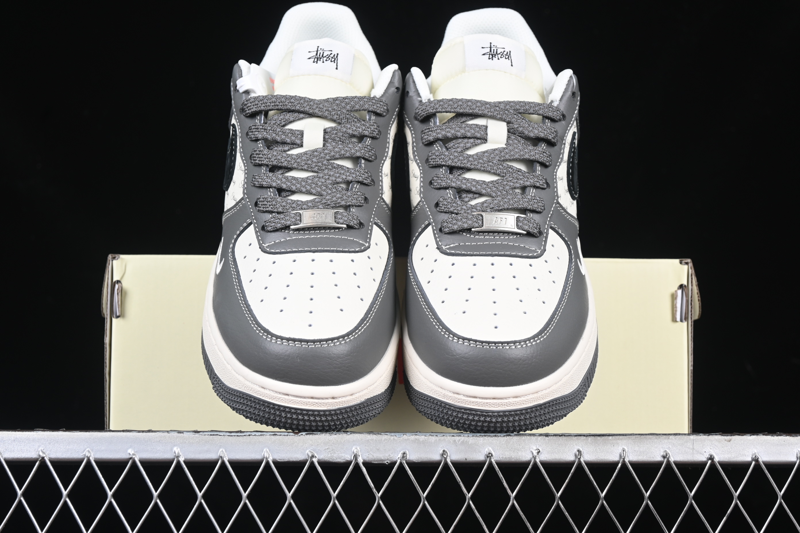 Nk Air Force 1'07 Low Stussy Collaboration - Nebula Gray XZ3328-168 36-45