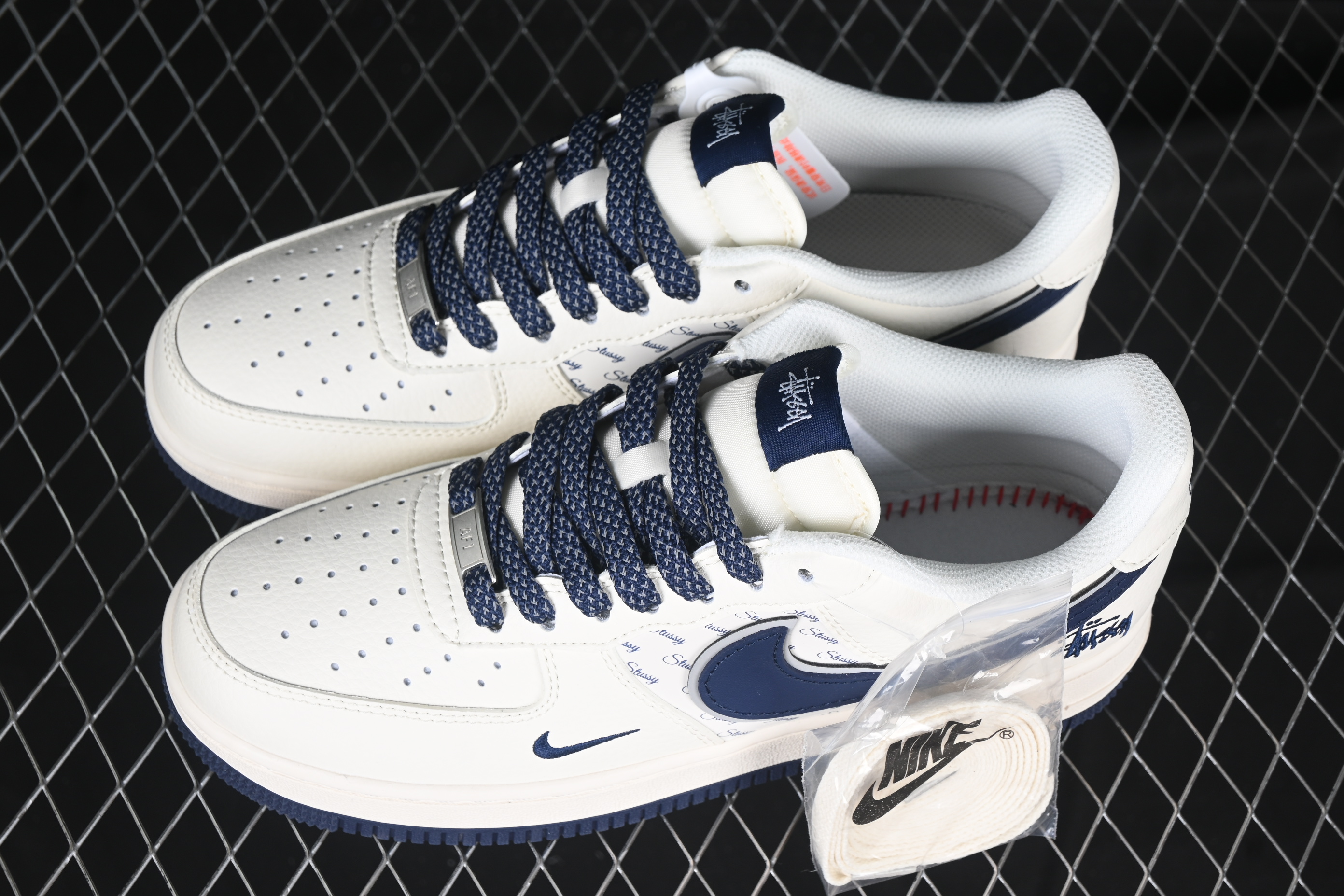Nk Air Force 1'07 Low Stussy Collaboration - Dark blue and off-white XZ3328-568 36-45