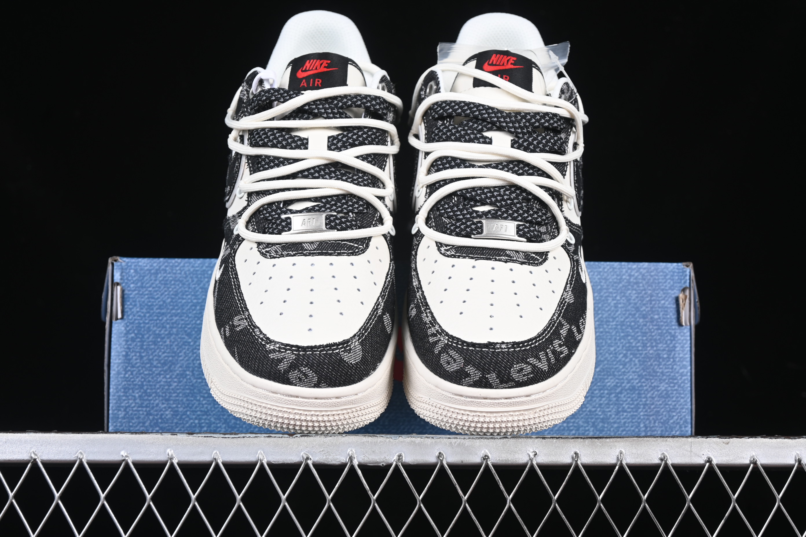 Nk Air Force 1'07 Low Levi's collaboration Black Denim drawstring SJ1198-800 36-45