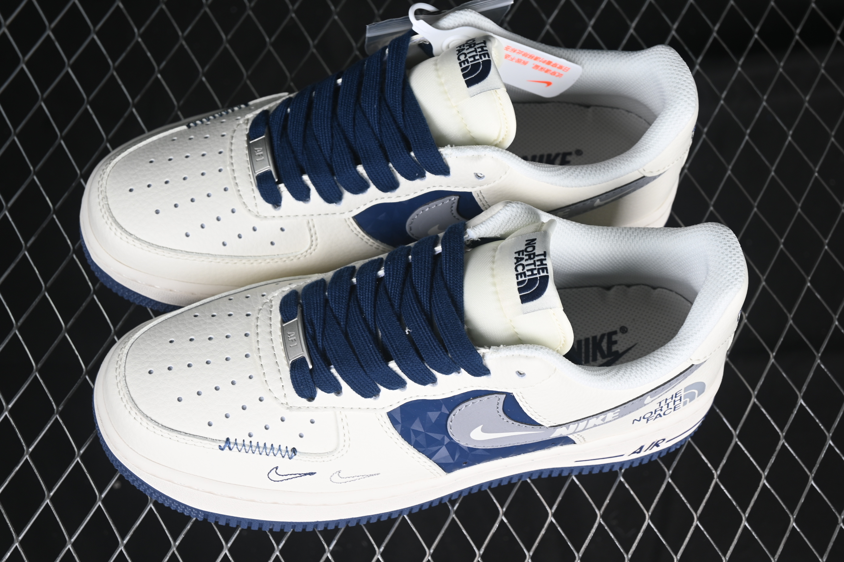 Nk Air Force 1'07 Low North Side Collaboration Beige Blue Diamond DM6688-001 36-45
