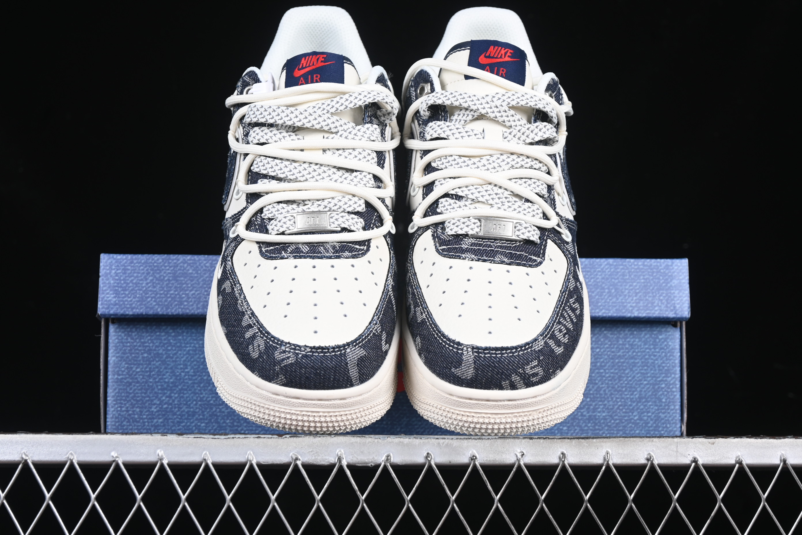 Nk Air Force 1'07 Low Levi's collaboration light blue denim drawstring SJ1198-900 36-45