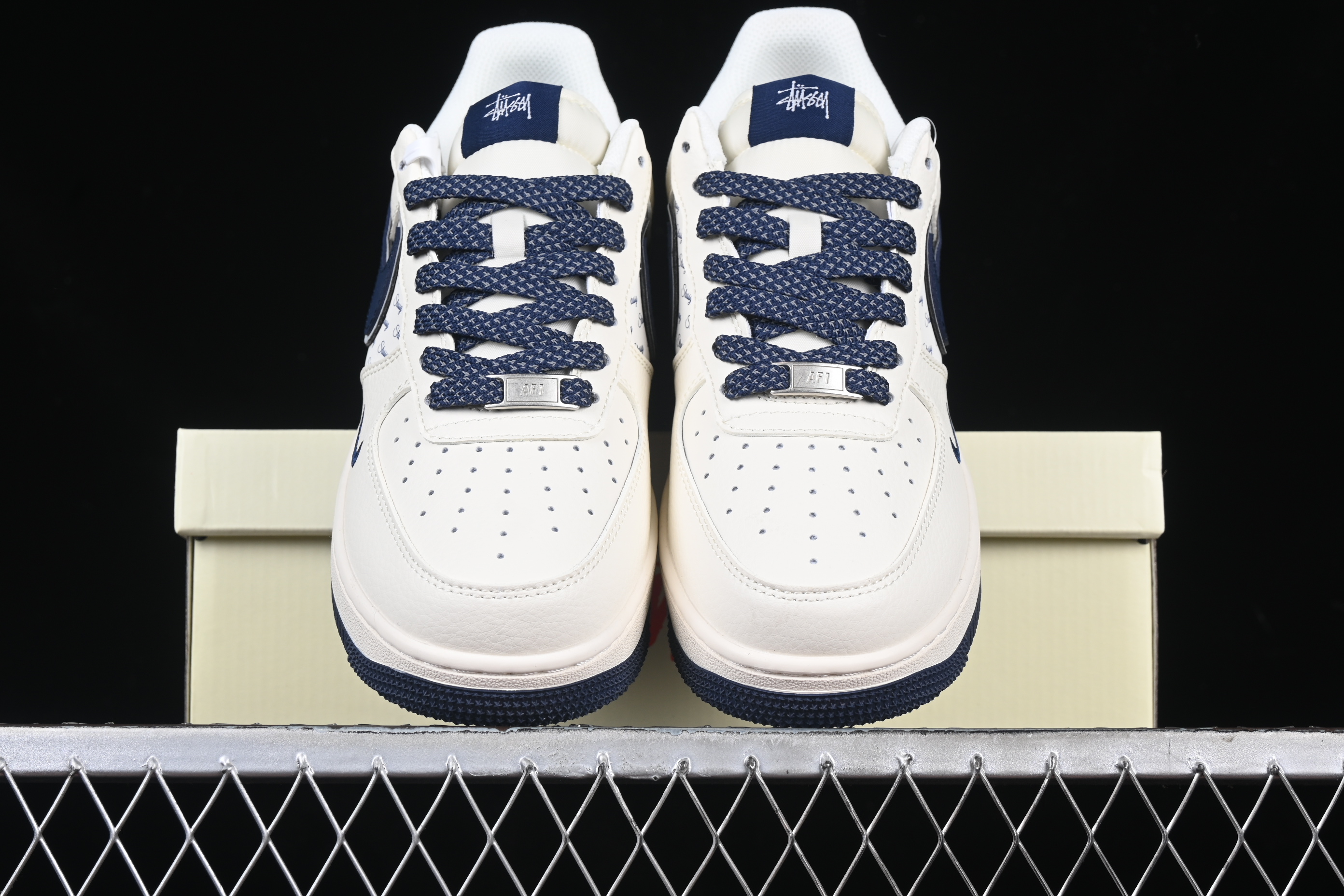 Nk Air Force 1'07 Low Stussy Collaboration - Dark blue and off-white XZ3328-568 36-45