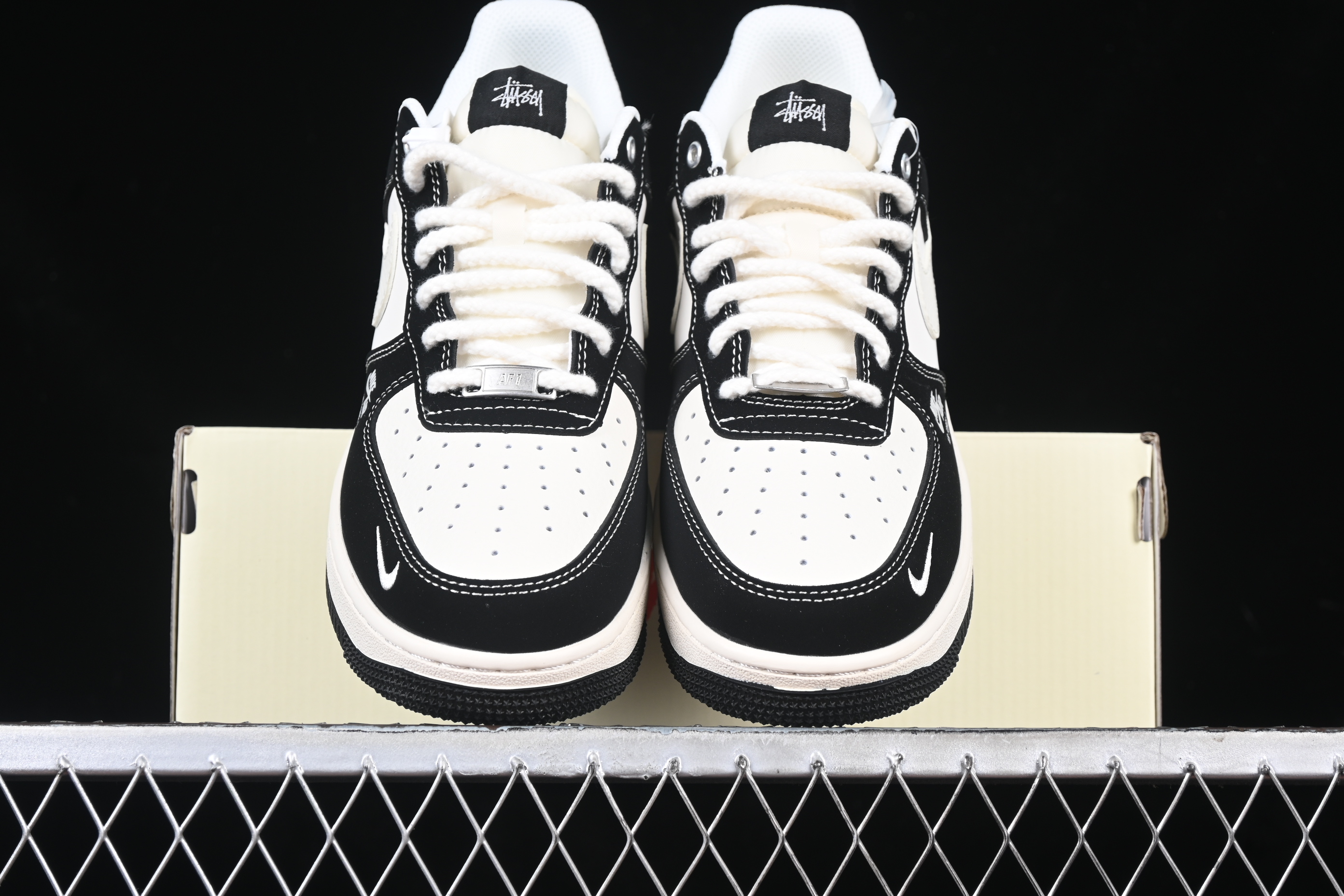 Nk Air Force 1'07 Low Stussy Collaboration - Beige small red Label SJ6698-014 36-45
