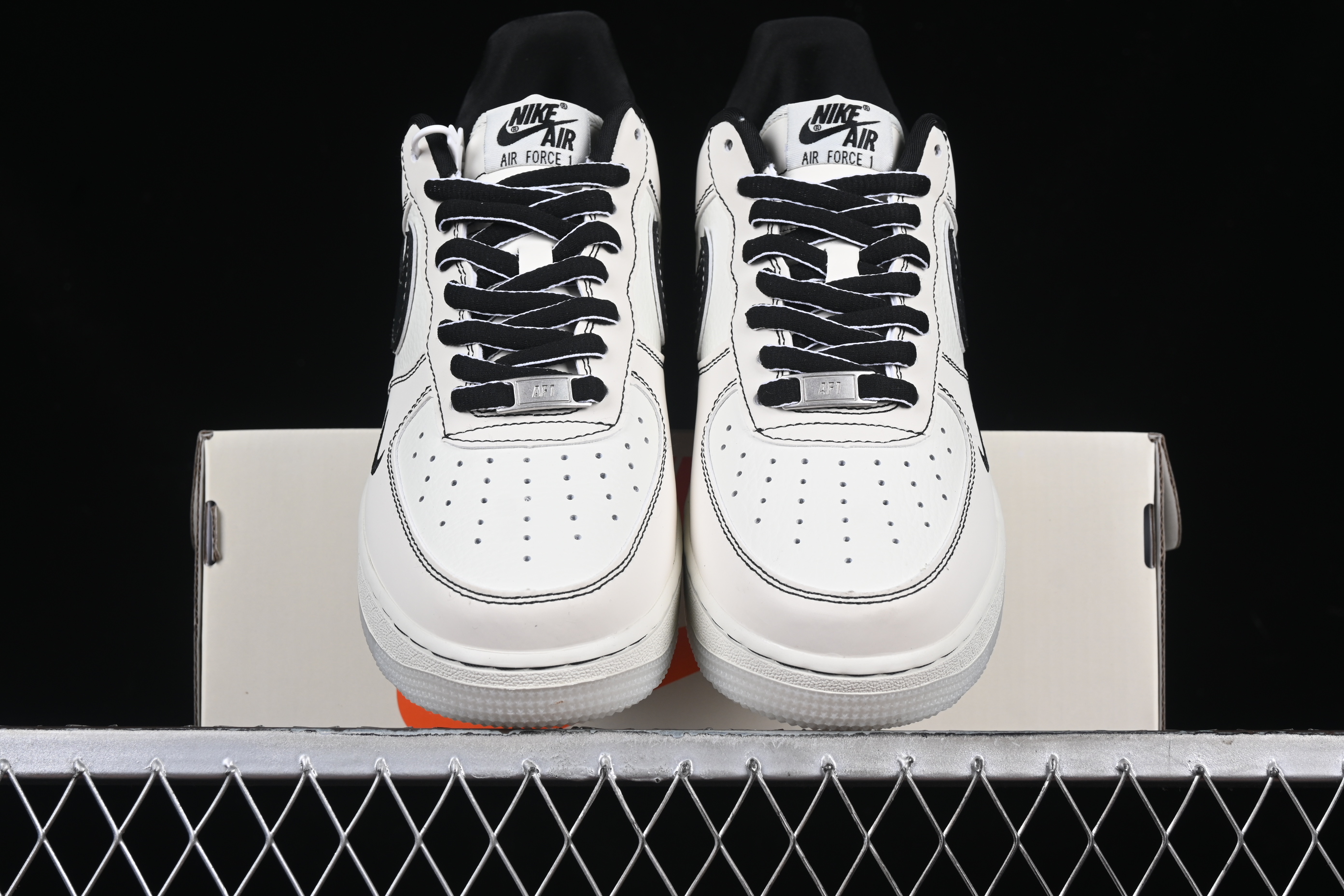 Nk Air Force 1'07 Low Nike Collaboration Black Line Two-tone base CH6336-515 36-45