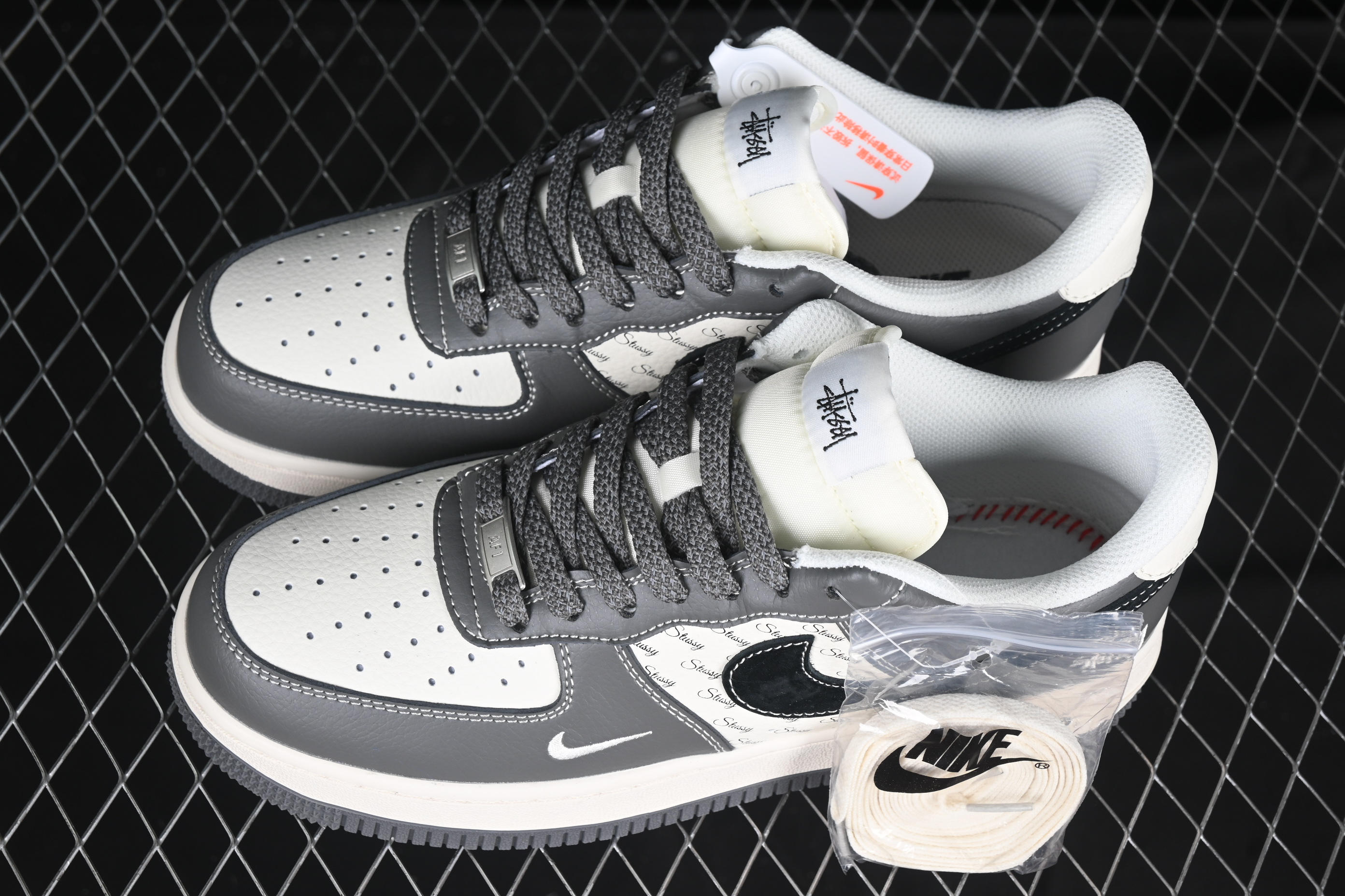Nk Air Force 1'07 Low Stussy Collaboration - Nebula Gray XZ3328-168 36-45