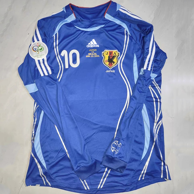 2006 Japan Home Retro Jersey Long sleeves