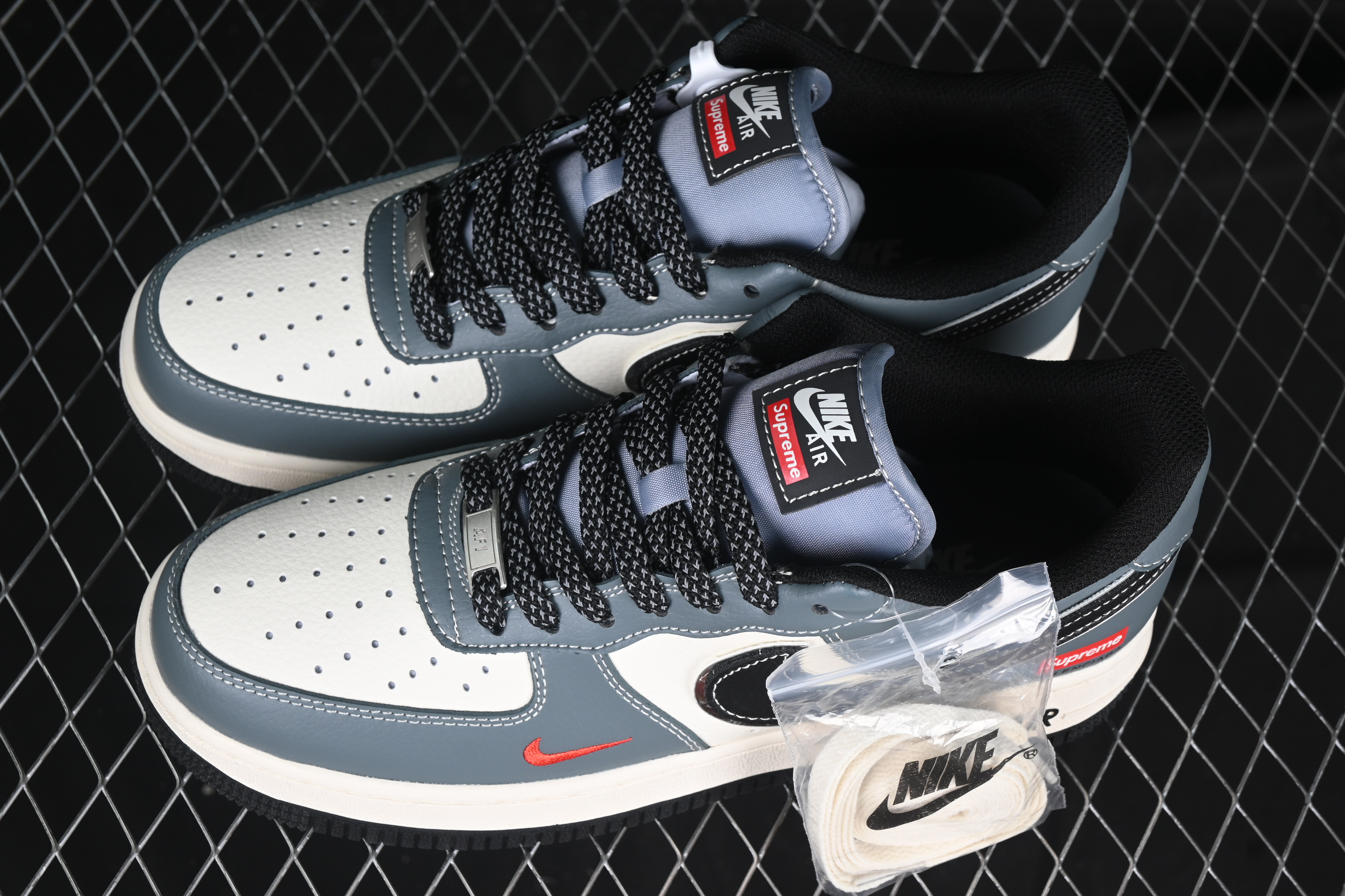 Nk Air Force 1'07 Low Supreme collaboration blue-gray XZ6188-385 36-45