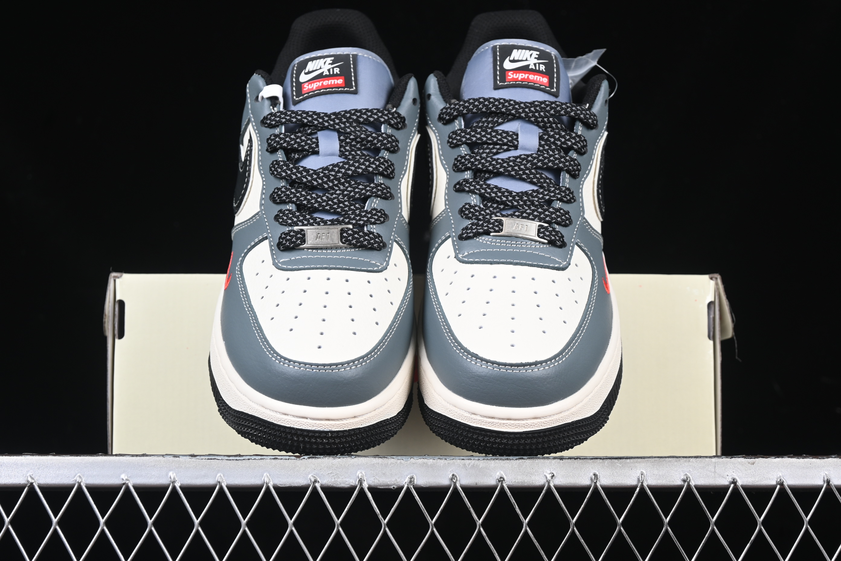 Nk Air Force 1'07 Low Supreme collaboration blue-gray XZ6188-385 36-45