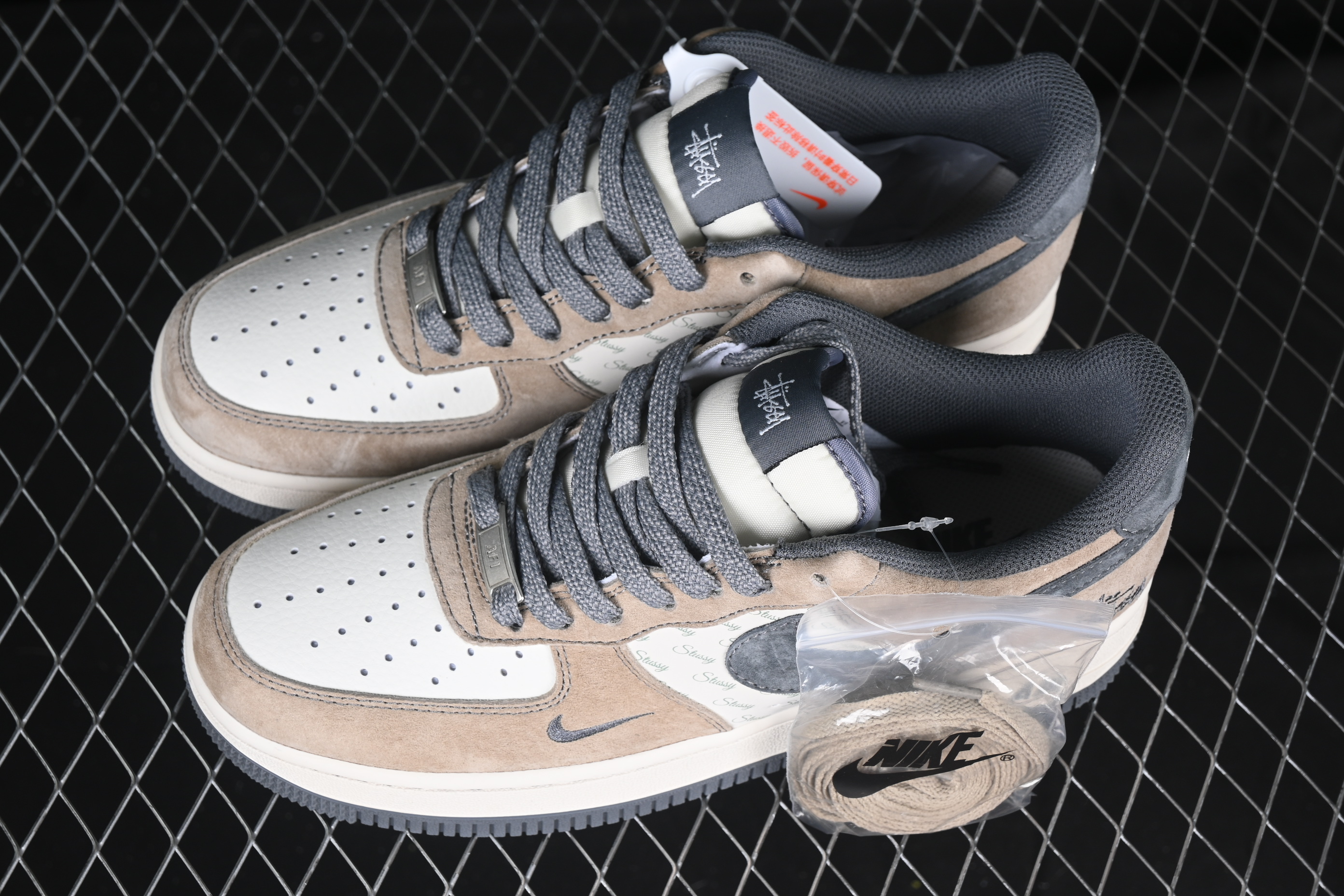 Nk Air Force 1'07 Low Stussy Collaboration - Sheepskin Brown XZ6188-888 36-45