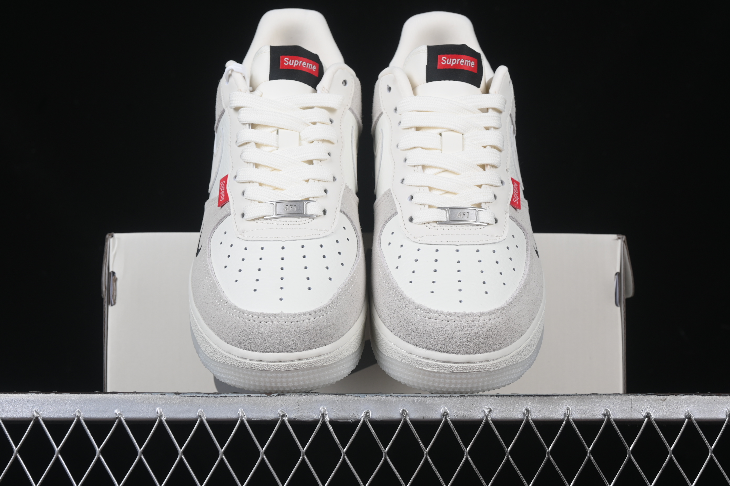 Nk Air Force 1'07 Low Supreme Collaboration - Beige fabric Label CH6336-517 36-45
