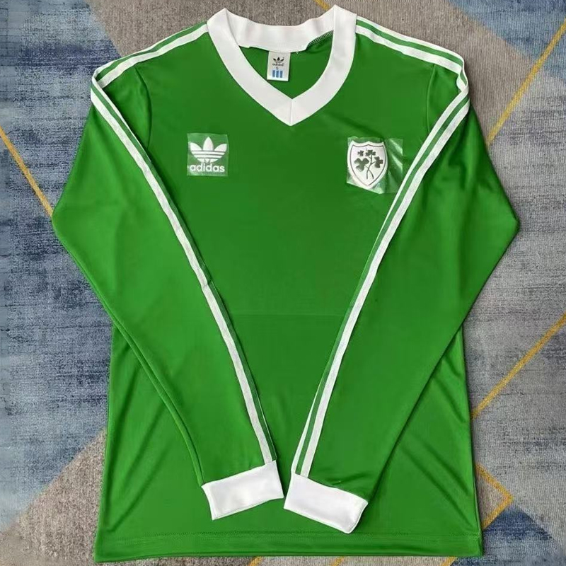 1986 Ireland Home Retro Jersey Long sleeves