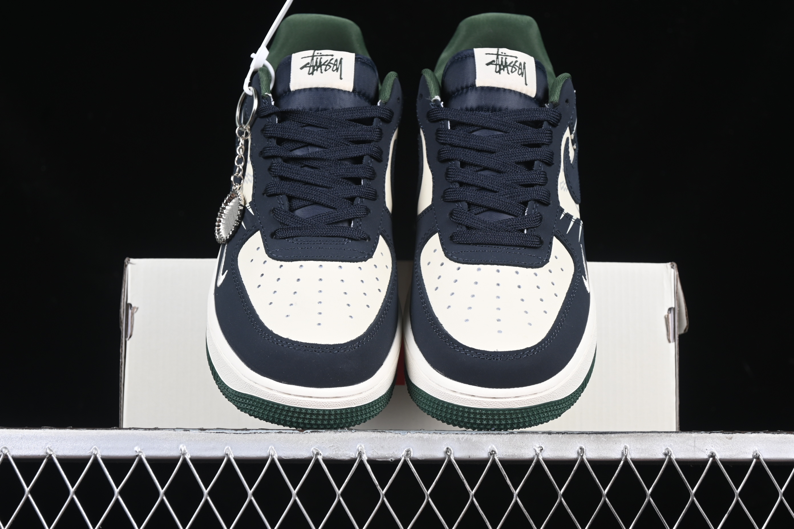 Nk Air Force 1'07 Low Stussy Collaboration Explosion Blue KK1988-040 36-45