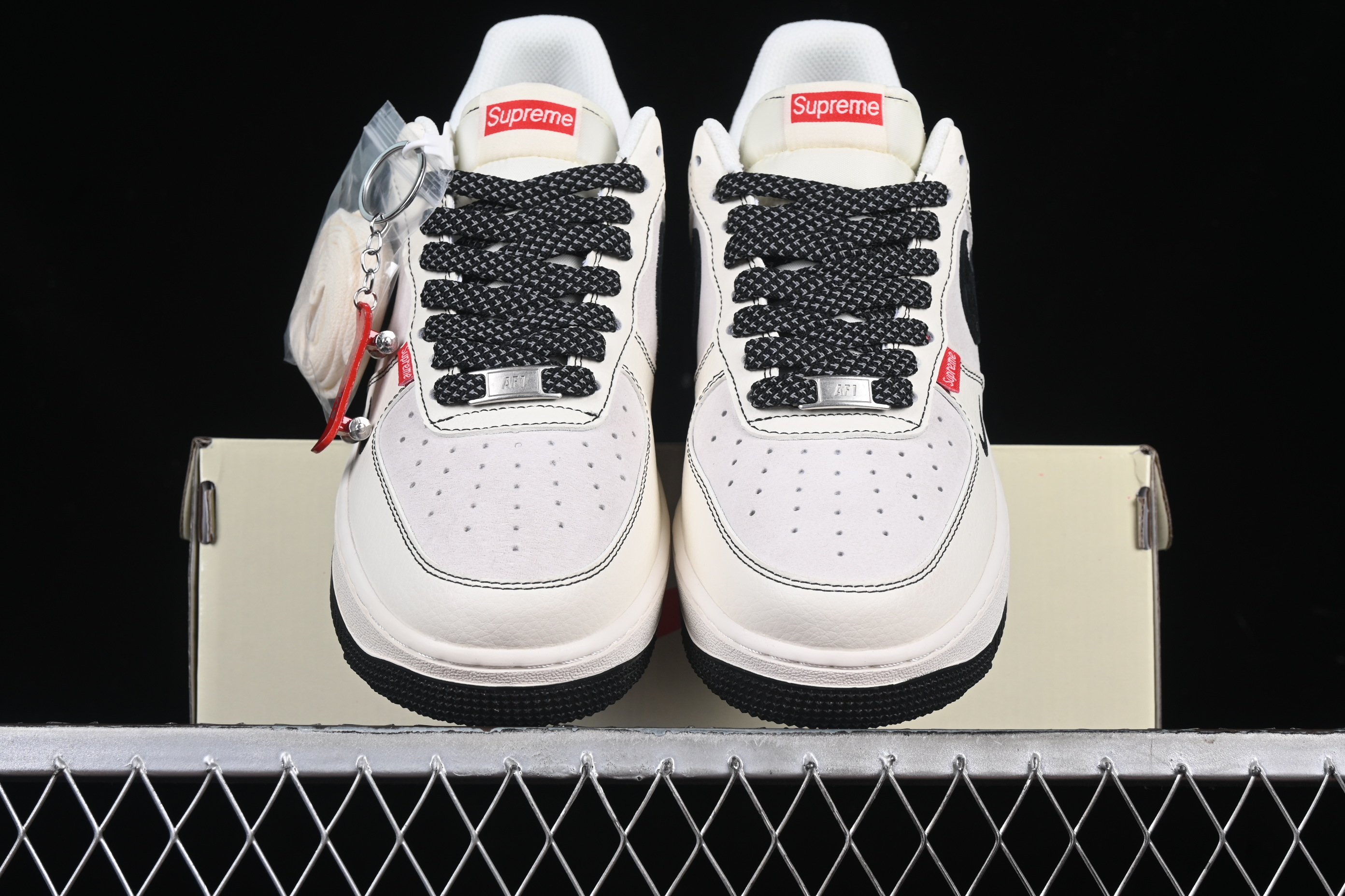 Nk Air Force 1'07 Low Sup collaboration Beige Red Tail BB7518-019 36-45