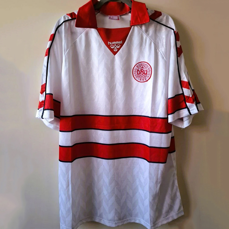 1988-1989 Denmark Away Retro Jersey