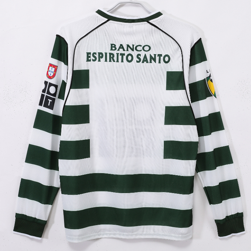 2001-2003 Sporting CP Home Retro Long sleeves Jersey
