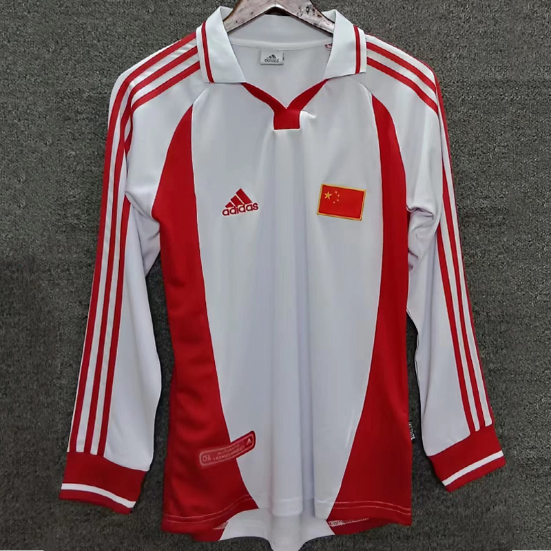 2001 China Away Retro Long sleeves Jersey