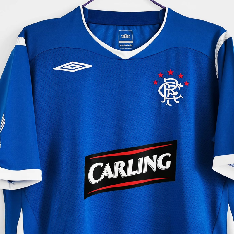 2008-2009 Glasgow Rangers Home Retro Jersey