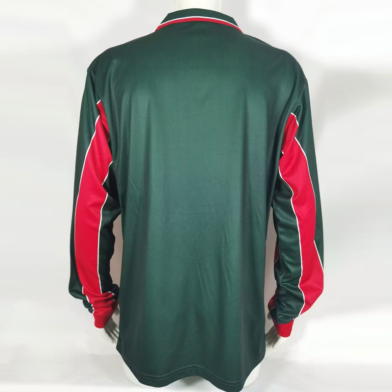1998 Morocco Away Retro green Long sleeves Jersey