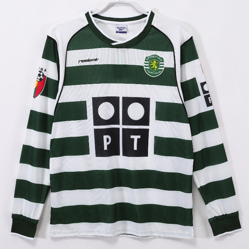2001-2003 Sporting CP Home Retro Long sleeves Jersey