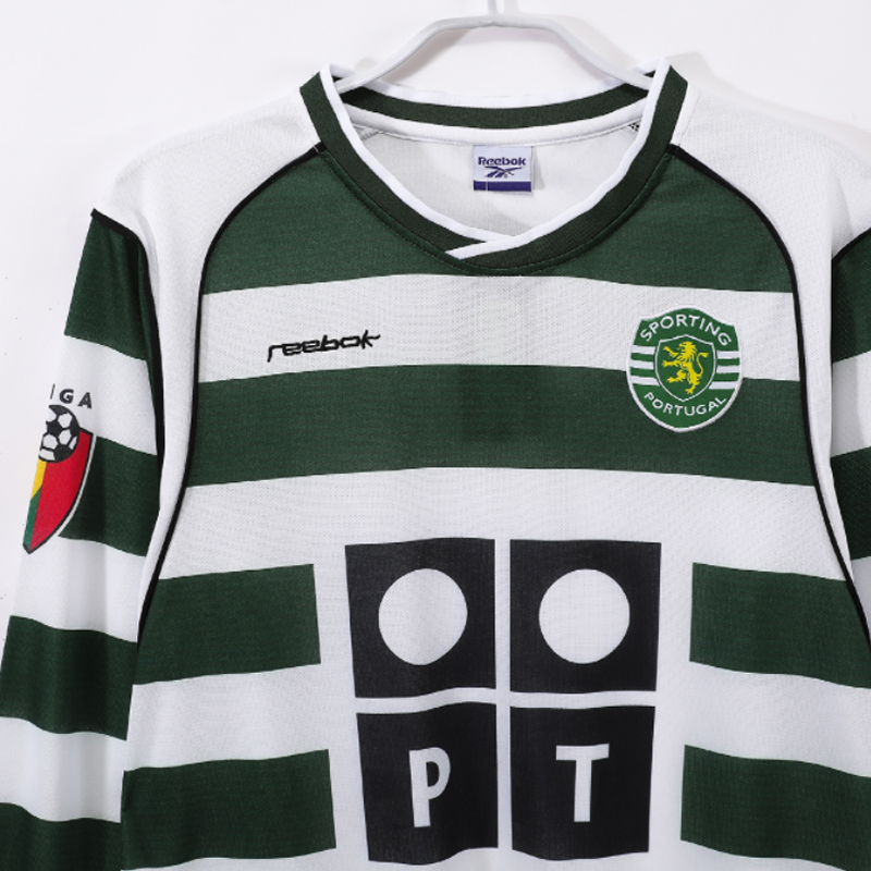 2001-2003 Sporting CP Home Retro Long sleeves Jersey