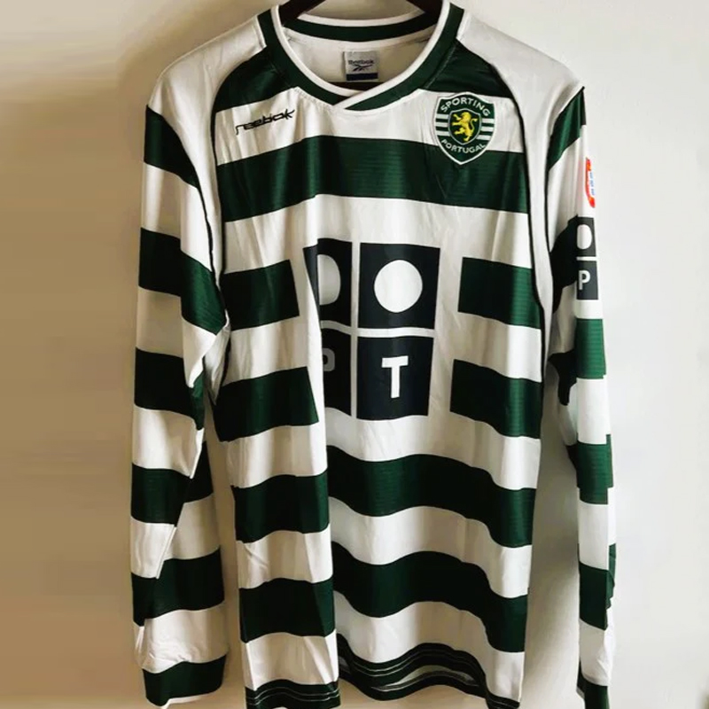 2002-2003 Sporting CP Home Retro Long sleeves Jersey