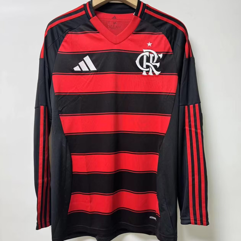 2025-2026 CR Flamengo (RJ) Home Long sleeves Jersey