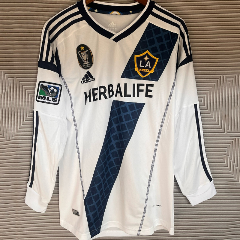 2012 La Galaxy Home Retro Long sleeves Jersey