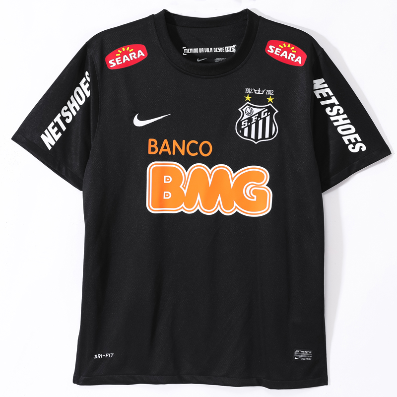 2012-2013 Santos black Retro Jersey