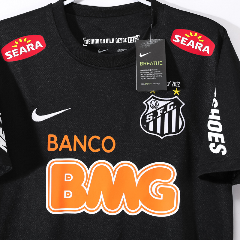2012-2013 Santos black Retro Jersey