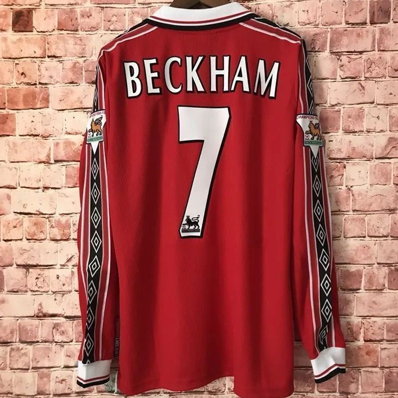 1998 Manchester United Home Long sleeves