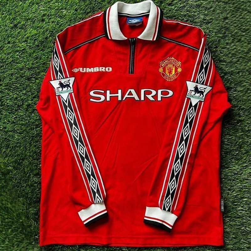 1998 Manchester United Home Long sleeves