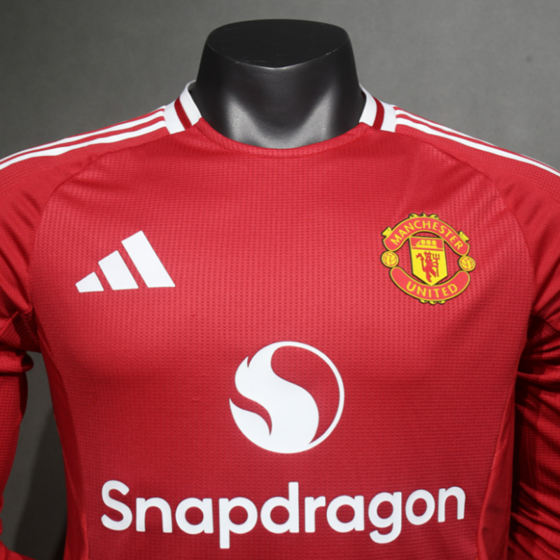 2024-2025 Manchester United Home Player version LS
