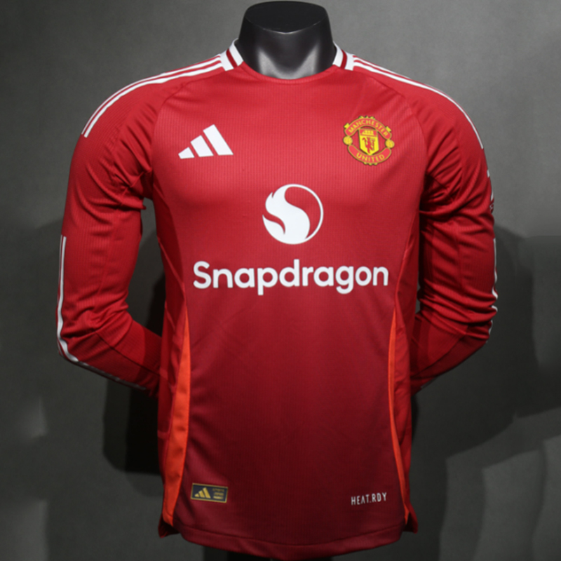 2024-2025 Manchester United Home Player version LS