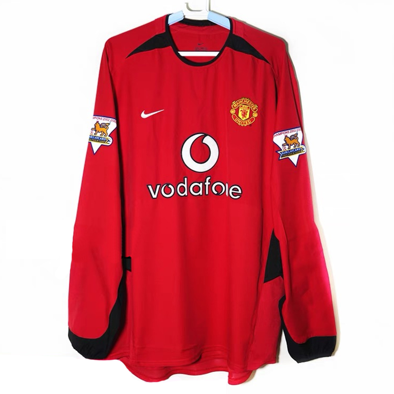 2002-2004 Manchester United Home LS