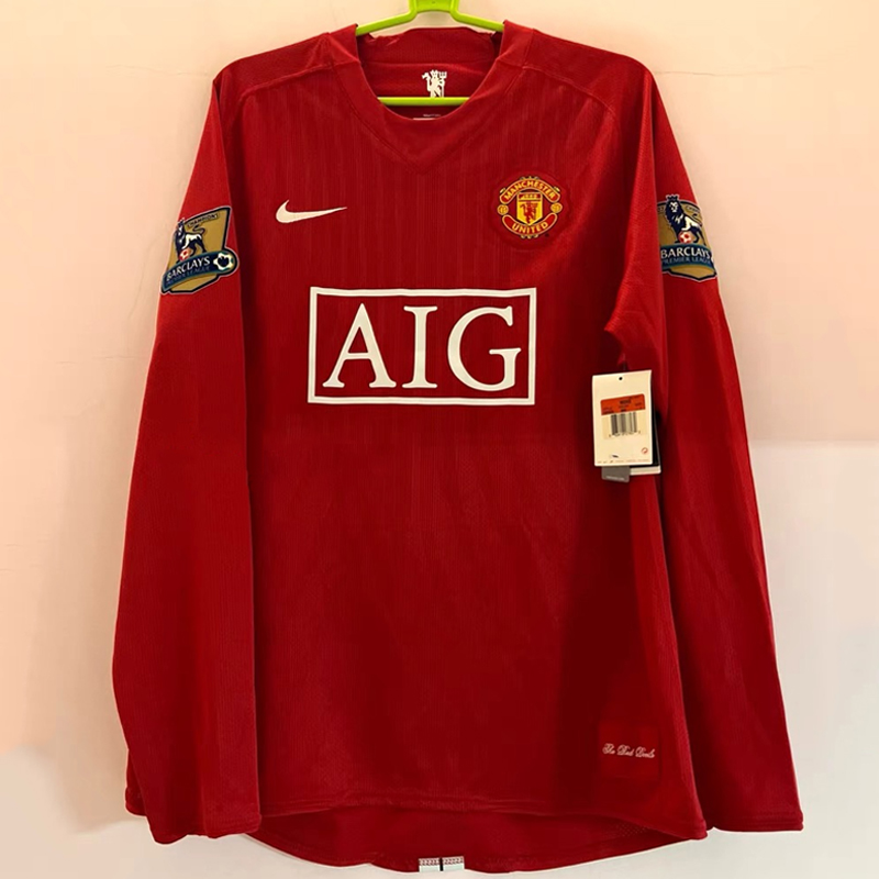 2007-2008  Manchester United Home  LS