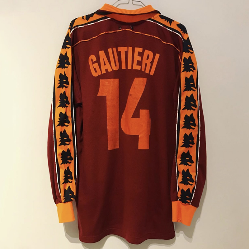 1998-1999 AS ROMA Home Long sleeve